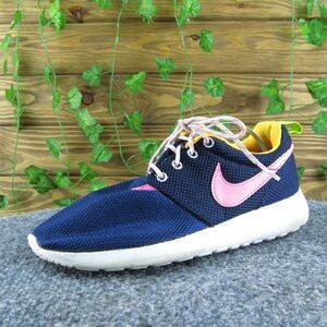 Nike Youth Girls Sneaker‎ Shoes Size 3.5 Medium Blue Fabric Lace Up
